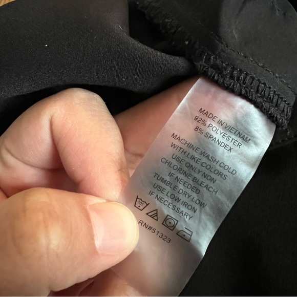 🆕 EUC Vince Camuto Wear to Work black cropped pull on pants size 1x - Picture 7 of 8